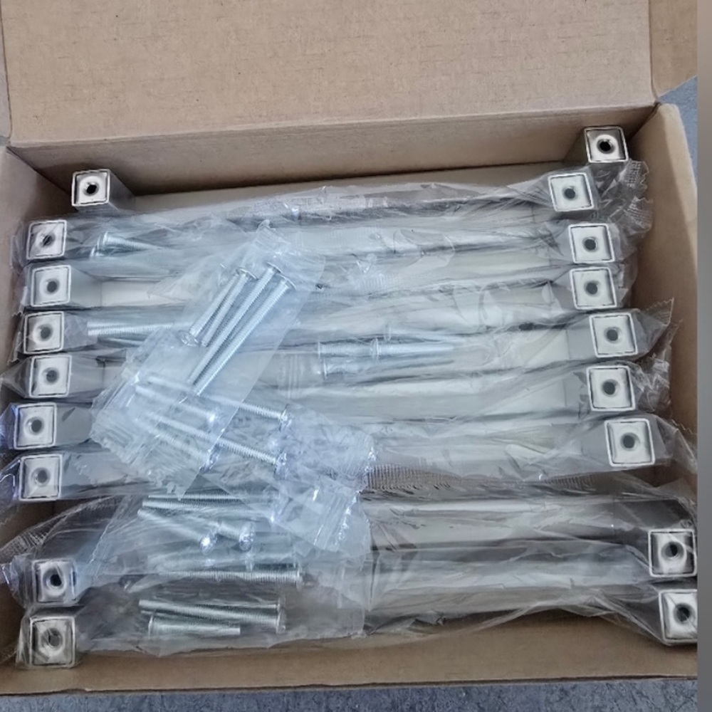 NEW IN BOX 30 3.4 Square Cabinet pull 3” Center to Center Satin Nickel - Picture 8 of 16